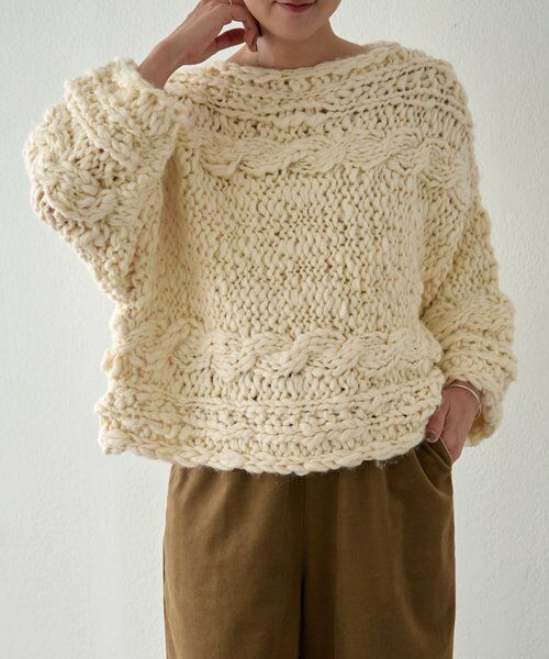 BEARDSLEY / ビアズリー ニット・セーター | 《15 quinze》棒針ケーブルプルオーバー | 詳細2