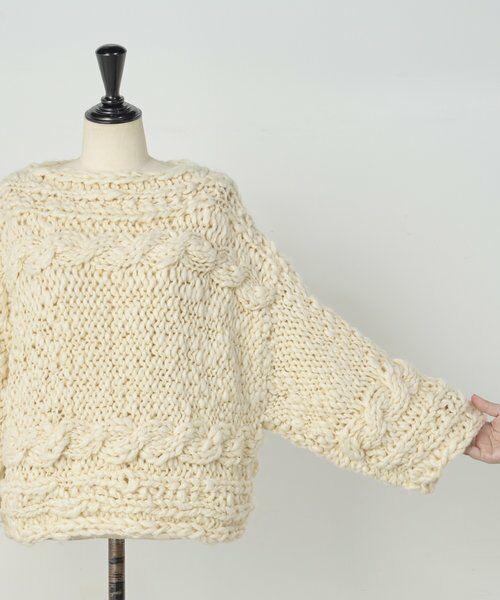 BEARDSLEY / ビアズリー ニット・セーター | 《15 quinze》棒針ケーブルプルオーバー | 詳細22