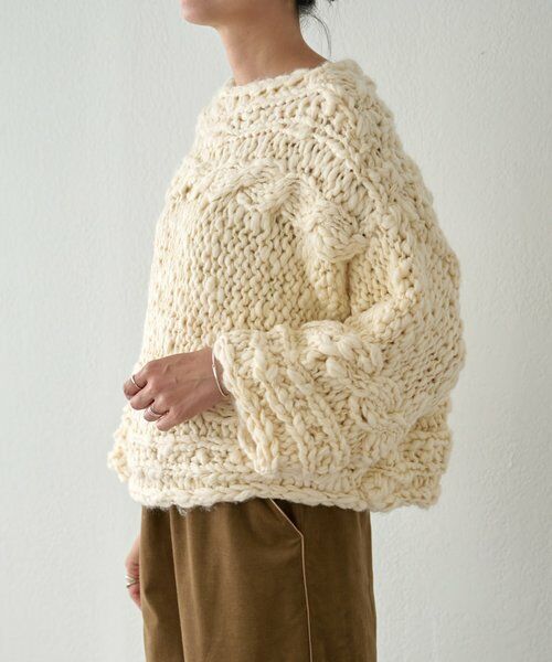 BEARDSLEY / ビアズリー ニット・セーター | 《15 quinze》棒針ケーブルプルオーバー | 詳細3