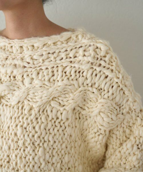 BEARDSLEY / ビアズリー ニット・セーター | 《15 quinze》棒針ケーブルプルオーバー | 詳細7