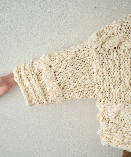 BEARDSLEY / ビアズリー ニット・セーター | 《15 quinze》棒針ケーブルプルオーバー | 詳細8