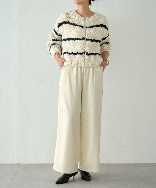 BEARDSLEY / ビアズリー ニット・セーター | 《15 quinze》ロービングボーダー前後ニット | 詳細10