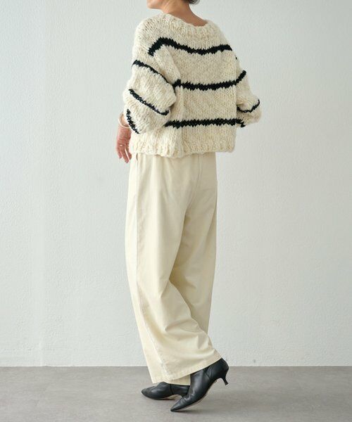 BEARDSLEY / ビアズリー ニット・セーター | 《15 quinze》ロービングボーダー前後ニット | 詳細12