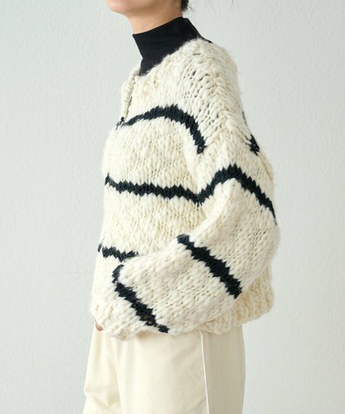 BEARDSLEY / ビアズリー ニット・セーター | 《15 quinze》ロービングボーダー前後ニット | 詳細15
