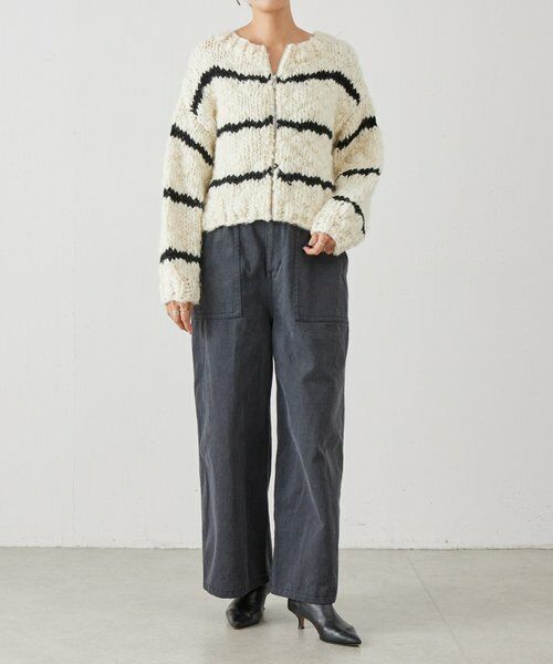 BEARDSLEY / ビアズリー ニット・セーター | 《15 quinze》ロービングボーダー前後ニット | 詳細19