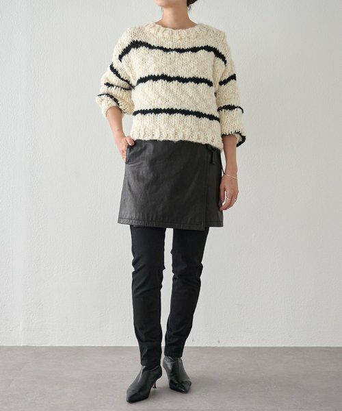 BEARDSLEY / ビアズリー ニット・セーター | 《15 quinze》ロービングボーダー前後ニット | 詳細21