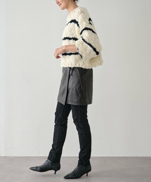 BEARDSLEY / ビアズリー ニット・セーター | 《15 quinze》ロービングボーダー前後ニット | 詳細22