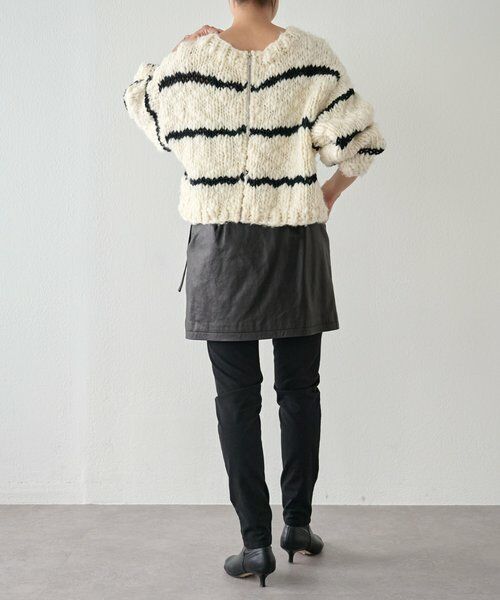 BEARDSLEY / ビアズリー ニット・セーター | 《15 quinze》ロービングボーダー前後ニット | 詳細23