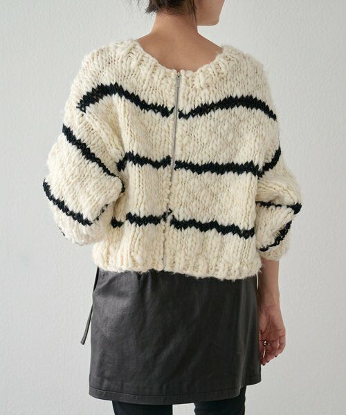 BEARDSLEY / ビアズリー ニット・セーター | 《15 quinze》ロービングボーダー前後ニット | 詳細25
