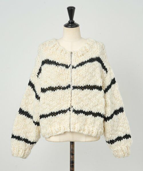 BEARDSLEY / ビアズリー ニット・セーター | 《15 quinze》ロービングボーダー前後ニット | 詳細26
