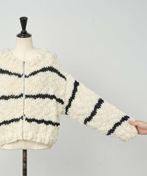 BEARDSLEY / ビアズリー ニット・セーター | 《15 quinze》ロービングボーダー前後ニット | 詳細27