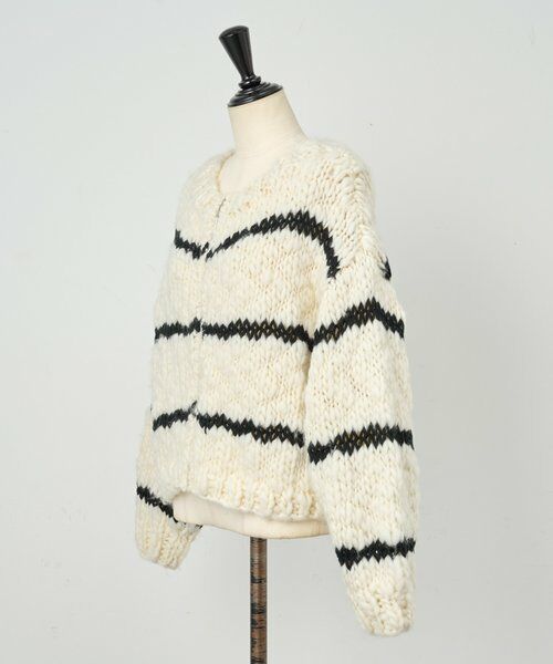 BEARDSLEY / ビアズリー ニット・セーター | 《15 quinze》ロービングボーダー前後ニット | 詳細28