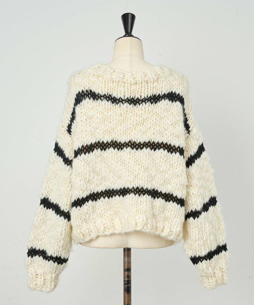 BEARDSLEY / ビアズリー ニット・セーター | 《15 quinze》ロービングボーダー前後ニット | 詳細30