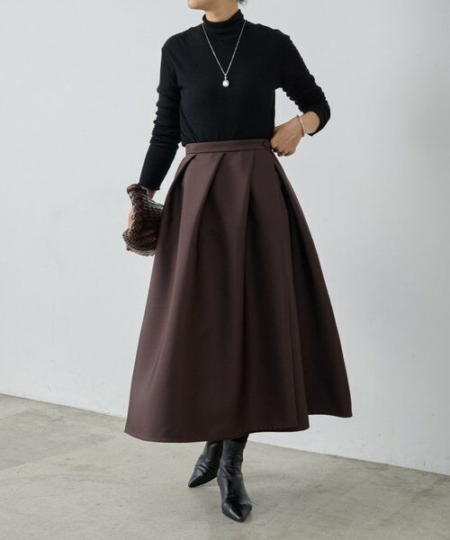 BEARDSLEY / ビアズリー ロング・マキシ丈スカート | 《15 quinze》リバーシブルサテンスカート | 詳細10