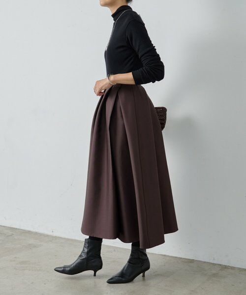 BEARDSLEY / ビアズリー ロング・マキシ丈スカート | 《15 quinze》リバーシブルサテンスカート | 詳細11