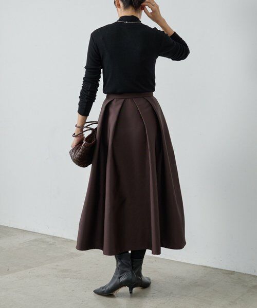 BEARDSLEY / ビアズリー ロング・マキシ丈スカート | 《15 quinze》リバーシブルサテンスカート | 詳細12