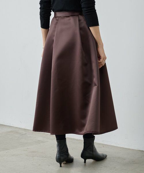 BEARDSLEY / ビアズリー ロング・マキシ丈スカート | 《15 quinze》リバーシブルサテンスカート | 詳細16