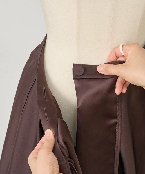 BEARDSLEY / ビアズリー ロング・マキシ丈スカート | 《15 quinze》リバーシブルサテンスカート | 詳細30