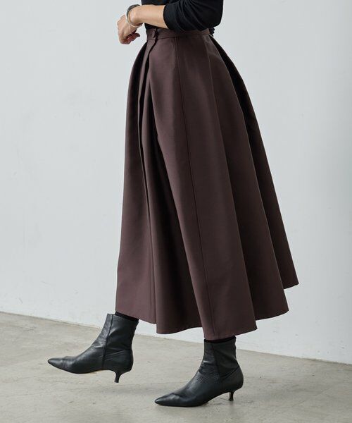 BEARDSLEY / ビアズリー ロング・マキシ丈スカート | 《15 quinze》リバーシブルサテンスカート | 詳細5