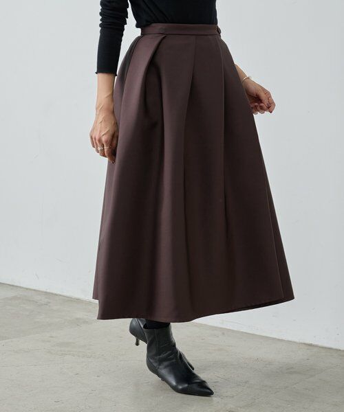 BEARDSLEY / ビアズリー ロング・マキシ丈スカート | 《15 quinze》リバーシブルサテンスカート | 詳細7