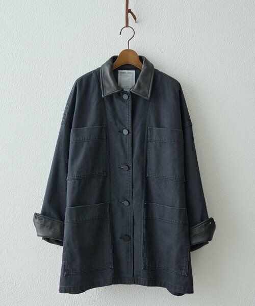 BEARDSLEY / ビアズリー その他アウター | 《15 quinze》レザーコンビワークジャケット | 詳細1