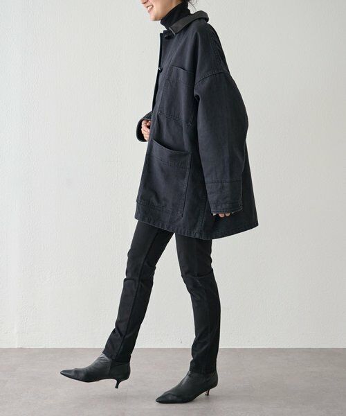 BEARDSLEY / ビアズリー その他アウター | 《15 quinze》レザーコンビワークジャケット | 詳細14