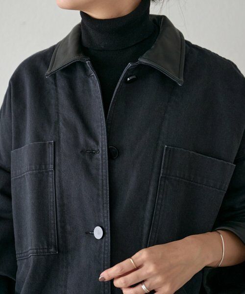 BEARDSLEY / ビアズリー その他アウター | 《15 quinze》レザーコンビワークジャケット | 詳細8