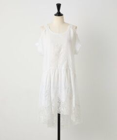 《MAURIZIO MYKONOS》リネンレースワンピース