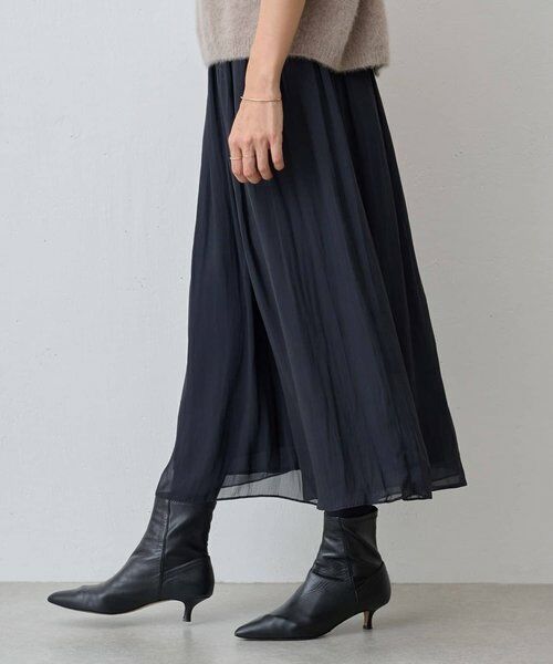 BEARDSLEY / ビアズリー その他パンツ | NEWシワシフォンギャザーパンツ(ブラック)