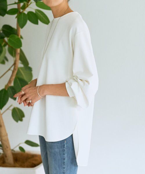 【美品】ビアズリー BEARDSLEY Tブラウス ホワイト 白 ビアズリー BEARDSLEY 半袖Tブラウス （white） -ファッション