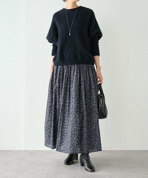 BEARDSLEY / ビアズリー ロング・マキシ丈スカート | リーフプリントスカート | 詳細1