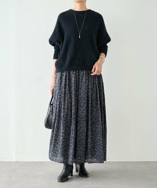 BEARDSLEY / ビアズリー ロング・マキシ丈スカート | リーフプリントスカート | 詳細4