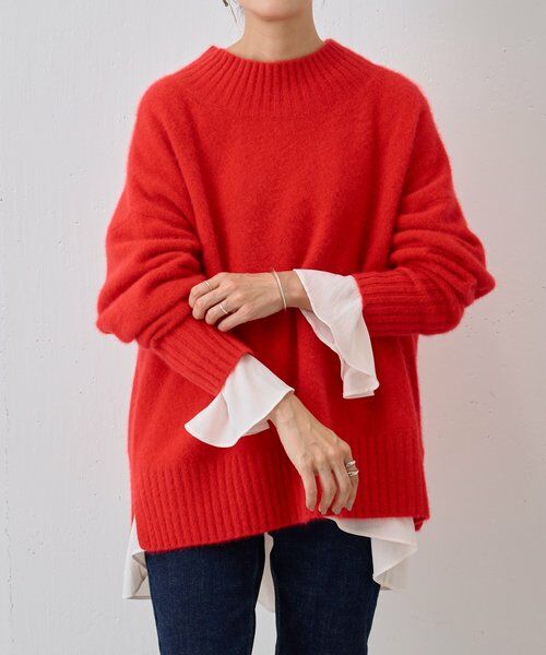 BEARDSLEY / ビアズリー シャツ・ブラウス | フリルカフス後ろドレープTブラウス | 詳細19