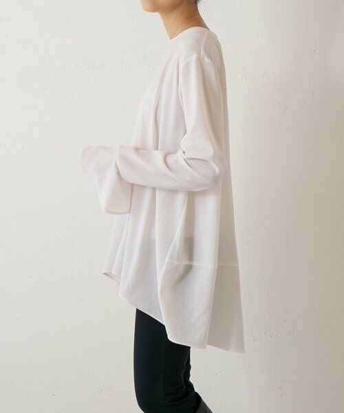 BEARDSLEY / ビアズリー シャツ・ブラウス | フリルカフス後ろドレープTブラウス | 詳細3