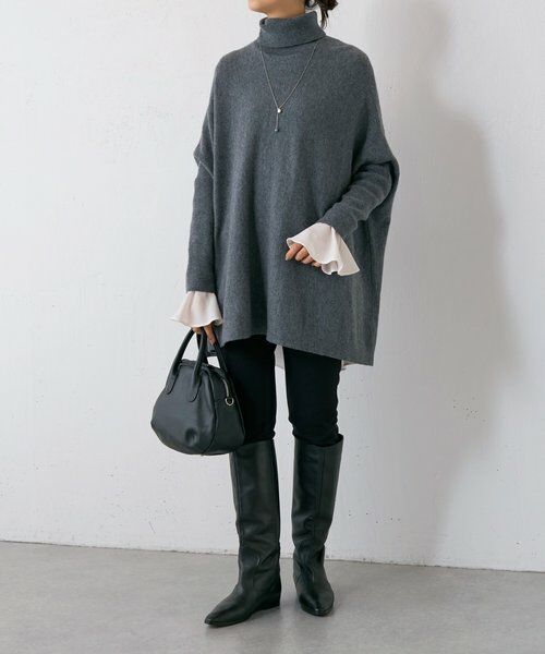 BEARDSLEY / ビアズリー シャツ・ブラウス | フリルカフス後ろドレープTブラウス | 詳細7