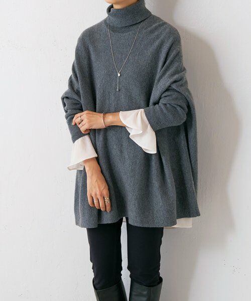 BEARDSLEY / ビアズリー シャツ・ブラウス | フリルカフス後ろドレープTブラウス | 詳細8