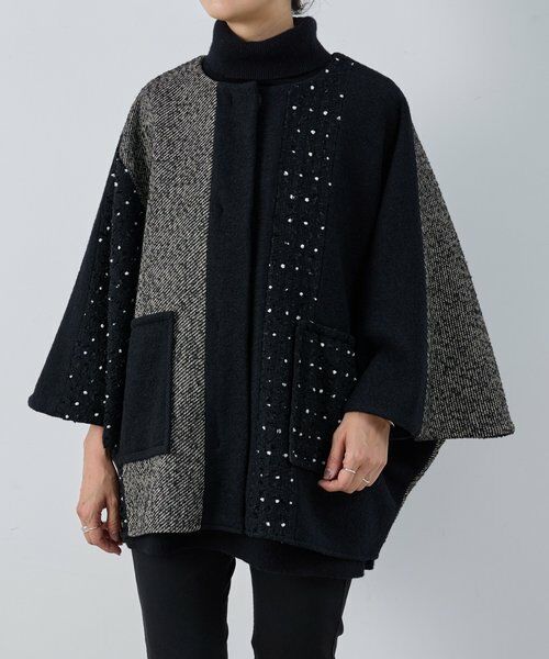 BEARDSLEY / ビアズリー その他アウター | パッチワークポンチョコート | 詳細1