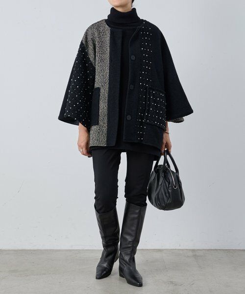BEARDSLEY / ビアズリー その他アウター | パッチワークポンチョコート | 詳細11