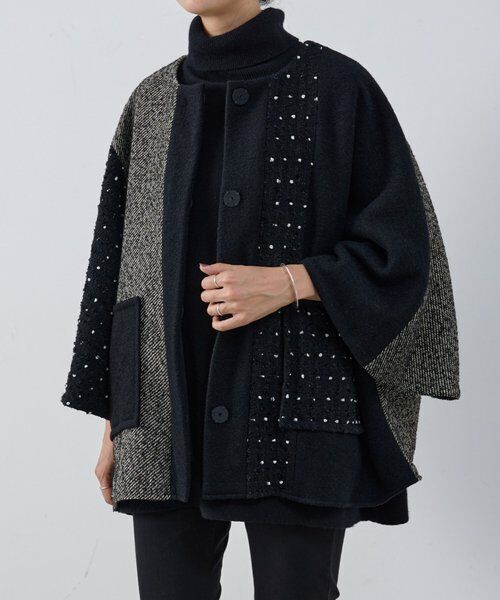 BEARDSLEY / ビアズリー その他アウター | パッチワークポンチョコート | 詳細2