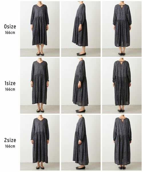 BEARDSLEY / ビアズリー ロング・マキシ丈ワンピース | リーフプリントギャザーワンピース | 詳細27