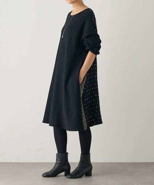 BEARDSLEY / ビアズリー ロング・マキシ丈ワンピース | 前後パッチワークミディワンピース | 詳細16