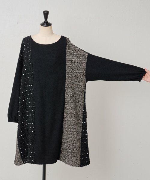 BEARDSLEY / ビアズリー ロング・マキシ丈ワンピース | 前後パッチワークミディワンピース | 詳細24