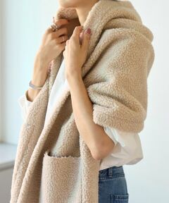 定価2.8万✨ビアズリー 着るストール チェック ハオリ ゆったり 完売品 osharewalker 大判 ストール レディース 秋冬 マフラー ショール