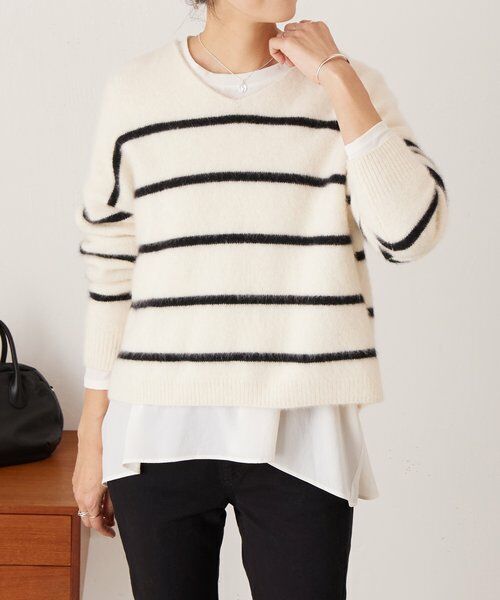 BEARDSLEY / ビアズリー ニット・セーター | FOXウールVネックニット | 詳細4