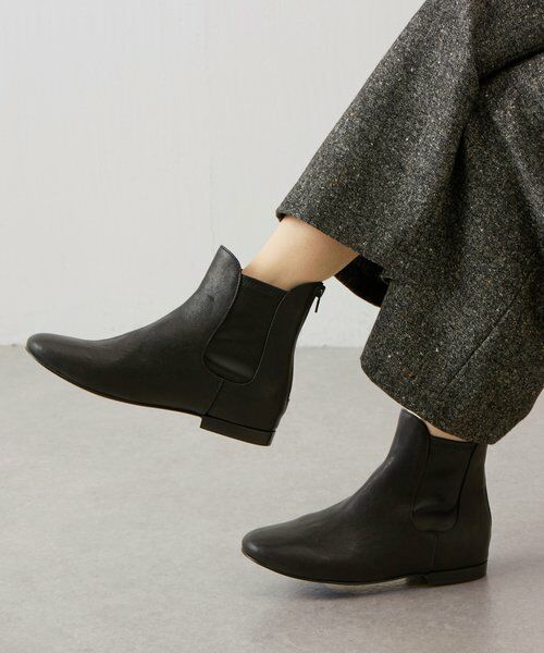BEARDSLEY/ビアズリー レザーサイドゴアブーツ ブラック 36 BEARDSLEY/ビアズリー レザーサイドゴアブーツ ブラック 36