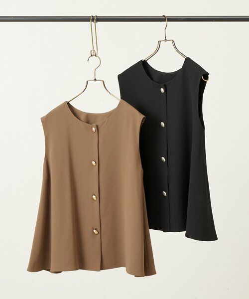 BEARDSLEY / ビアズリー シャツ・ブラウス | ジョーゼット前後フレアブラウス | 詳細1