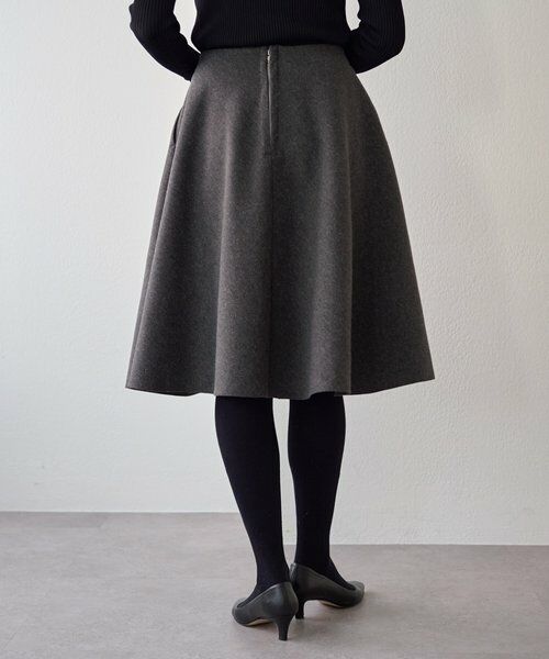 BEARDSLEY / ビアズリー ロング・マキシ丈スカート | メルトンジャージーフレアミディスカート | 詳細3