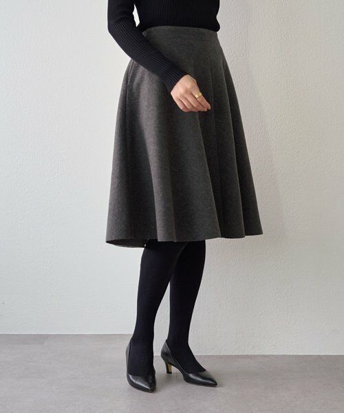 BEARDSLEY / ビアズリー ロング・マキシ丈スカート | メルトンジャージーフレアミディスカート | 詳細4