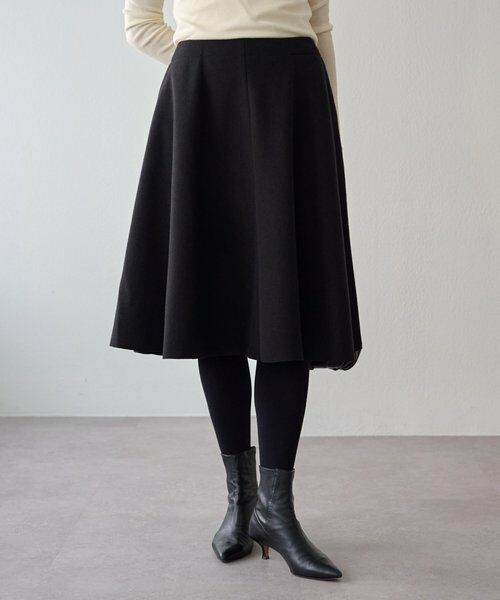 BEARDSLEY / ビアズリー ロング・マキシ丈スカート | メルトンジャージーフレアミディスカート | 詳細13