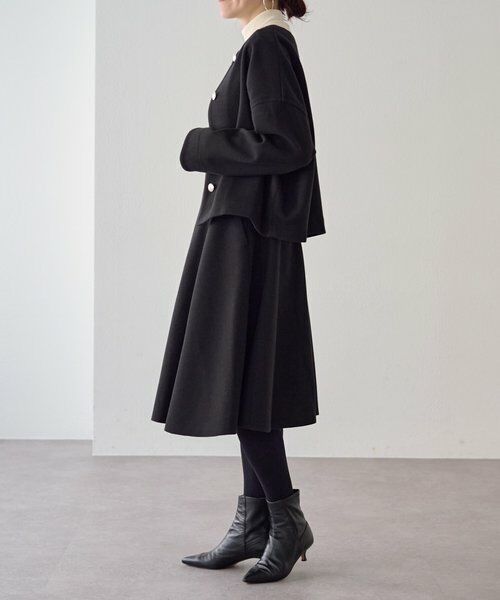 BEARDSLEY / ビアズリー ロング・マキシ丈スカート | メルトンジャージーフレアミディスカート | 詳細22